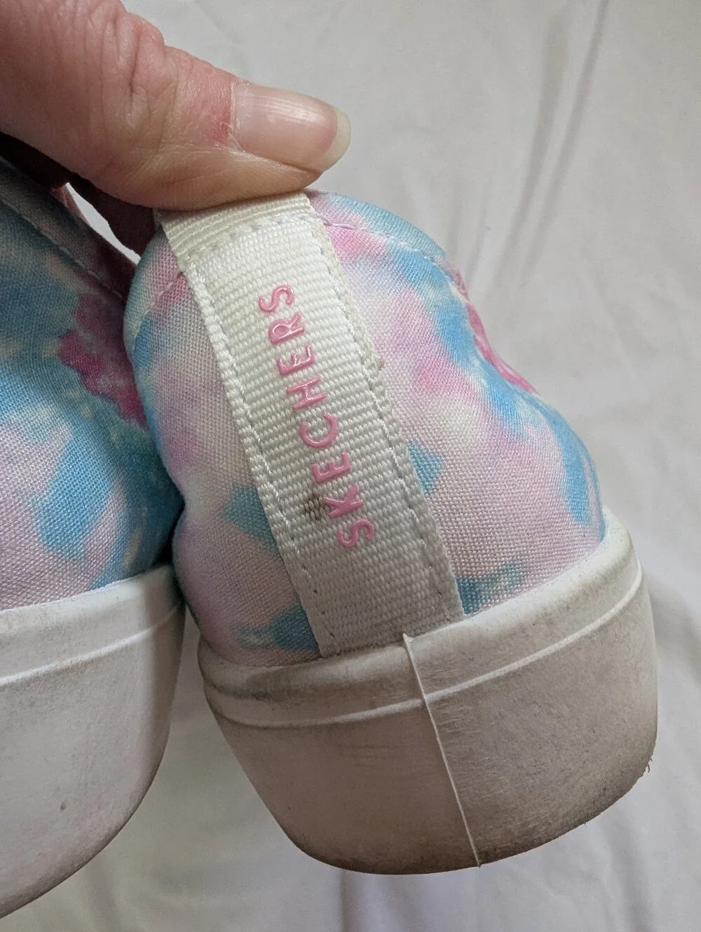 Skechers Blue Pink Tie-dye Slip On Comfort Shoes Women's Size 10